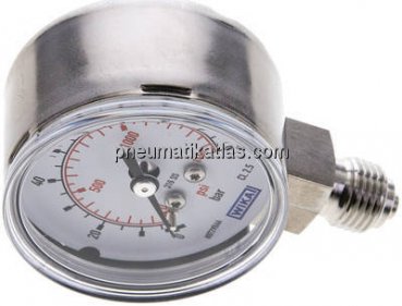 ES-Manometer senkrecht, 50mm, 0 - 100 bar, G 1/4"