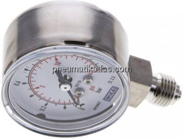 ES-Manometer senkrecht, 50mm, 0 - 1 bar, G 1/4"