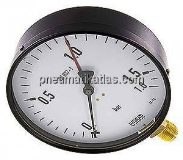Manometer senkrecht, 160mm, 0 - 1,6 bar