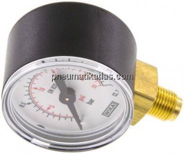 Manometer senkrecht (KU/Ms), 40mm, 0 bis 1,6 bar, G 1/8"