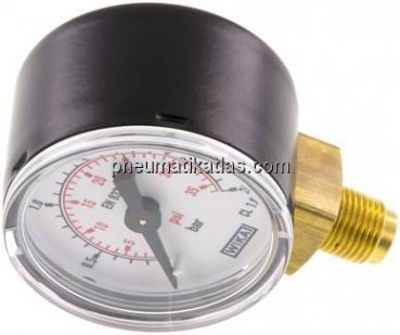 Manometer senkrecht (ST/Ms), 40mm, 0 - 2,5 bar, G 1/8"