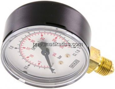 Manometer senkrecht (ST/Ms), 63mm, 0 - 2,5 bar, G 1/4"