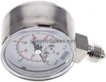 ES-Manometer senkrecht, 50mm, 0 - 40 bar, G 1/4"