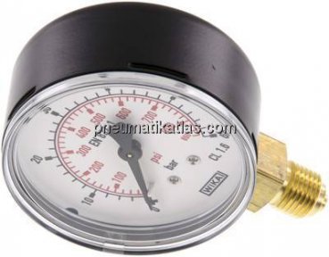 Manometer senkrecht (ST/Ms), 63mm, 0 - 60 bar, G 1/4"