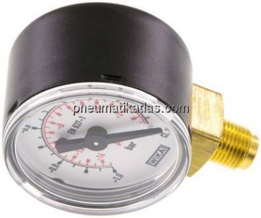 Manometer senkrecht (ST/Ms), 40mm, -1 bis 0 bar, G 1/8"