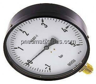 Manometer senkrecht, 160mm, -1 bis 5 bar