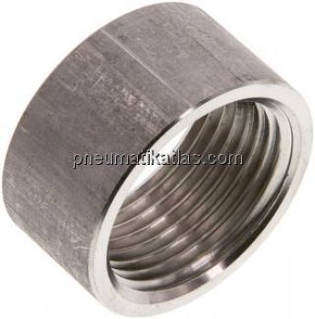 Anschweißmuffe Rp 1"-20mm, 1.4571 (DIN2986-halb)