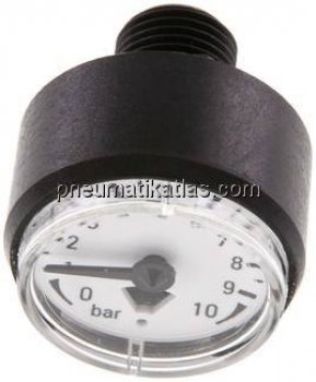 Mini-Manometer, 23mm, 0 - 10bar, G 1/8"