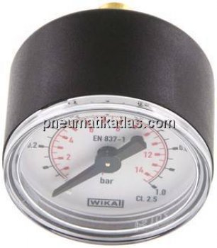 Manometer waagerecht (KU/Ms), 40mm, 0 - 1 bar, G 1/8"