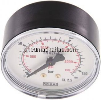 Manometer waagerecht (KU/Ms), 63mm, 0 - 160 bar, G 1/4"