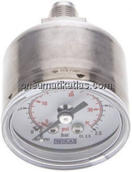 ES-Manometer waagerecht, 40mm, 0 - 2,5 bar, G 1/8"