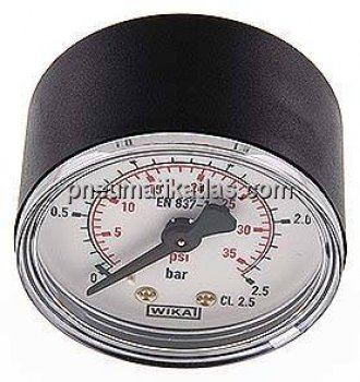 Manometer waagerecht (KU/Ms), 50mm, 0 - 2,5 bar, G 1/8"