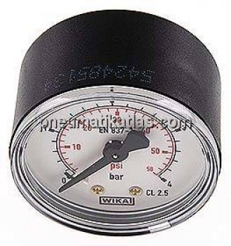 Manometer waagerecht (KU/Ms), 50mm, 0 - 4 bar, G 1/8"