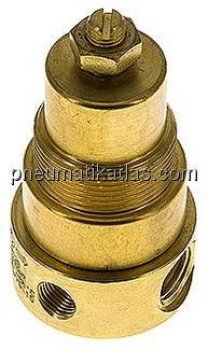 Druckregler, Messing, G 1/4", 0,1 - 1,5bar (für CO2)
