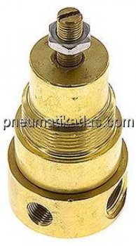 Druckregler, Messing, G 1/4", 0,5 - 8bar (nicht rücksteuerbar)