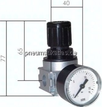 MULTIFIX Druckregler, G 1/4", 0,5 - 10bar, Baureihe 0