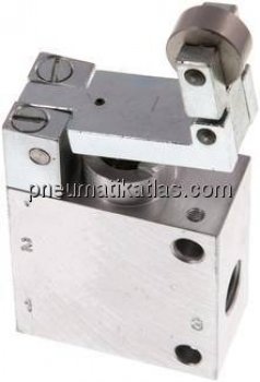 3/2-Wege (NC/NO) Ventil mit Leerrücklaufrolle, G 1/4"