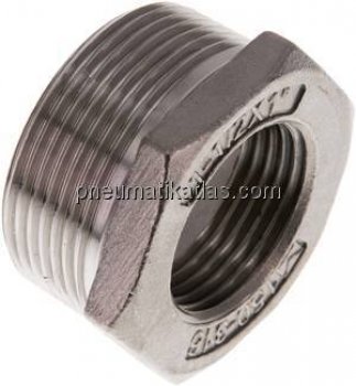 Reduziernippel R 1-1/2"(AG)-Rp 1"(IG), 1.4408