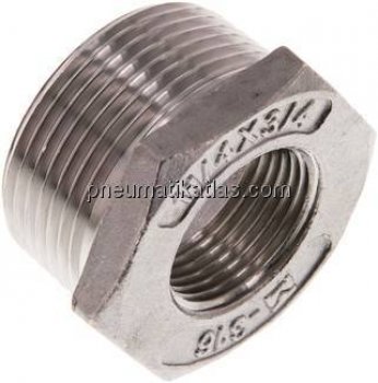 Reduziernippel R 1-1/4"(AG)-Rp 3/4"(IG), 1.4408