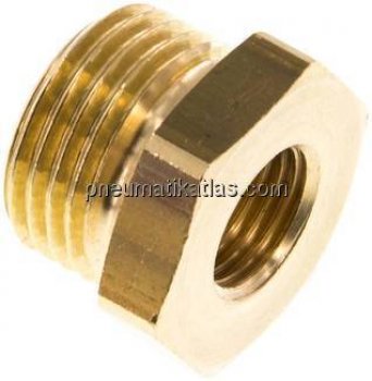 Reduziernippel G 1g/2"(AG)-G 1/ 4"(IG), Messing