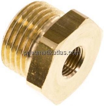 Reduziernippel G 1/2"(AG)-G 1/8"(IG), Messing