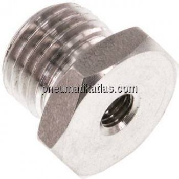 Reduziernippel G 1/4"(AG)-M 5(IG), 1.4571