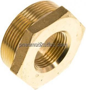 Reduziernippel G 2"(AG)-G 1"(IG), Messing