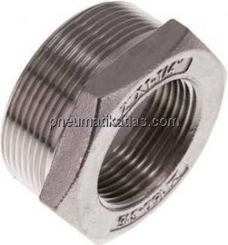 Reduziernippel R 2"(AG)-Rp 1-1/4"(IG), 1.4408