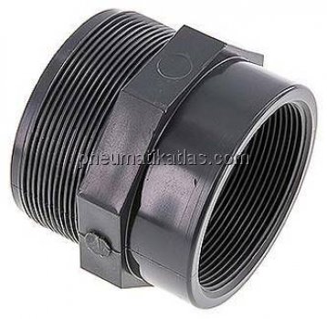 Reduziernippel G 3"(AG)-Rp 2-1/2"(IG), PVC-U