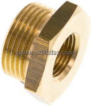 Reduziernippel G 3/4"(AG)-G 3/8"(IG), Messing