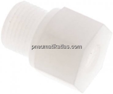 Reduziernippel G 3/8"(AG)-G 1/8"(IG), PVDF