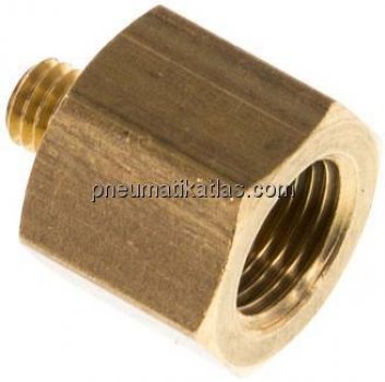 Reduziernippel M 5(AG)-G 1/8"(IG), Messing