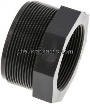 Reduziernippel G 2-1/2"(AG)-Rp 2"(IG), PVC-U