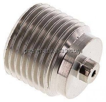 Manom.-Reduzierung G 1/2"(AG)-G 1/4"(IG). 1.4571, 19mm