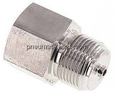 Manom.-Reduzierung G 3/4"(AG)-G 1/2"(IG). 1.4571, 45mm