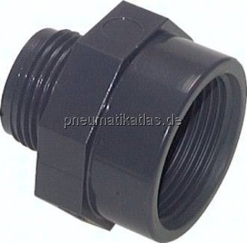 Reduziernippel G 1/2"(AG)-Rp 3/4"(IG), PVC-U