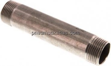 Rohrdoppelnippel R 1"-150mm, 1.4571