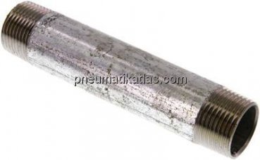 Rohrdoppelnippel R 1"-150mm, Stahlrohr ST 37 verzinkt