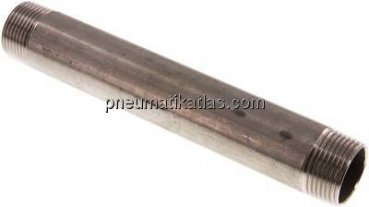 Rohrdoppelnippel R 1"-200mm, 1.4571