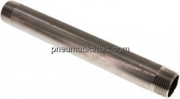 Rohrdoppelnippel R 1"-250mm, 1.4571