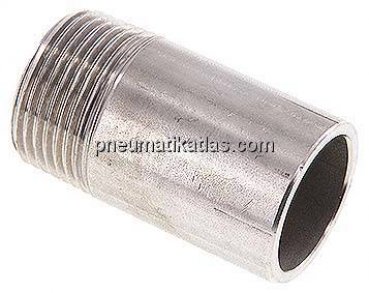 Anschweißnippel R 1"-60mm-33,7mm, 1.4571