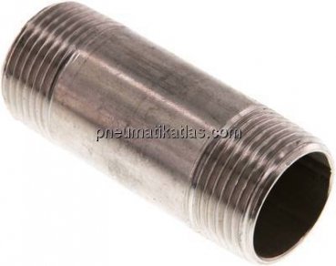 Rohrdoppelnippel R 1"-80mm, 1.4571