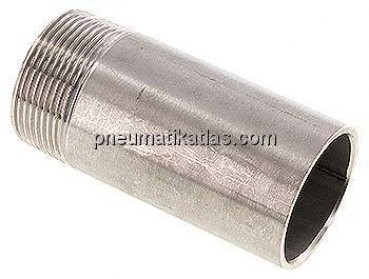 Anschweißnippel R 1-1/2"-100mm-48,3mm, 1.4571