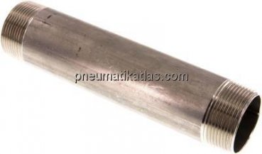 Rohrdoppelnippel R 1-1/2"-200mm, 1.4571