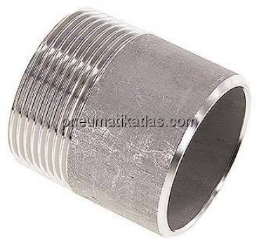 Anschweißnippel R 1-1/2"-50mm-48,3mm, 1.4571