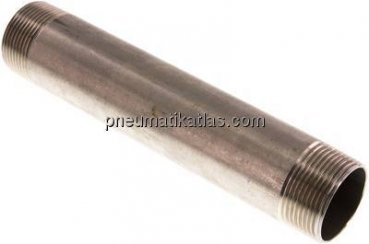 Rohrdoppelnippel R 1-1/4"-200mm, 1.4571