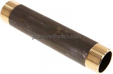 Rohrdoppelnippel G 1-1/4"-200mm, Messing