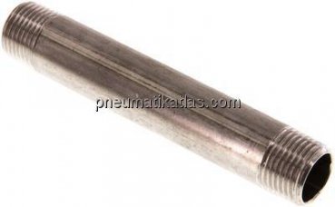 Rohrdoppelnippel R 1/2"-120mm, 1.4571