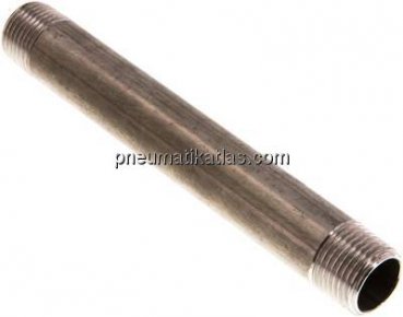 Rohrdoppelnippel R 1/2"-150mm, 1.4571