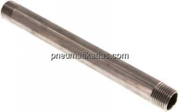 Rohrdoppelnippel R 1/2"-200mm, 1.4571